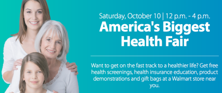 Free Health Screening & Gift Bags at Walmart Health Fair (10/10 Only)