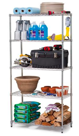 $30 (Reg $60) 5-Tier Wire Shelving Rack + Free Pickup