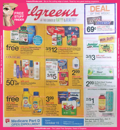 *HOT* Walgreens Ad Preview (Week 10/11 – 10/17)
