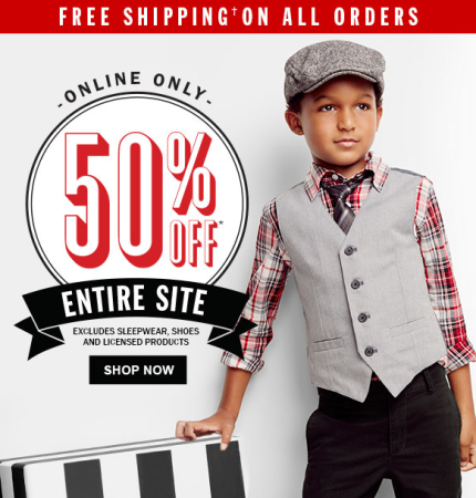 *HOT* 50% Off Everything Children's Place + Free Shipping