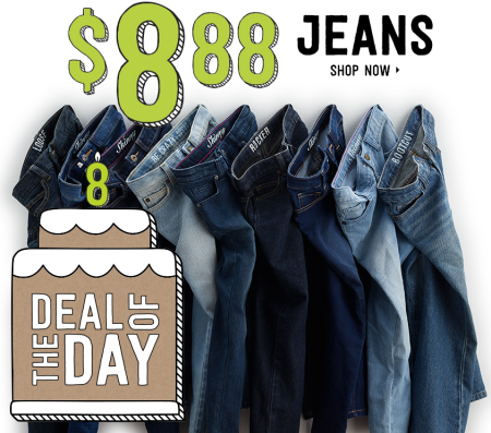 *HOT* $8.88 (up to Reg $19.95) Jeans at Crazy 8 (10/3 Only)