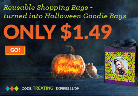 $5.49 Shipped ($14 Value) Custom Halloween Goodie Bag