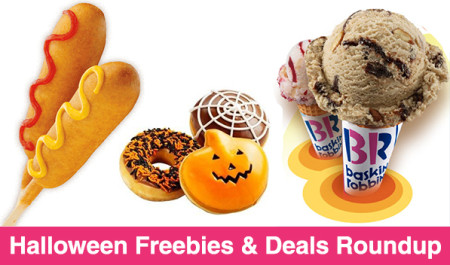 Halloween Day Freebies & Deals Roundup