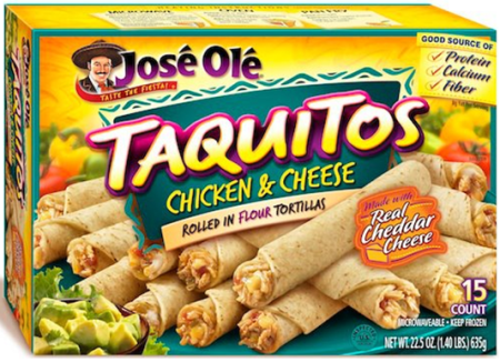 $0.99 (Reg $5) Jose Ole Frozen Snacks at Safeway