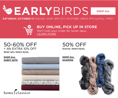 *HOT* Kohl's Early Birds Specials (Until 3PM CST)