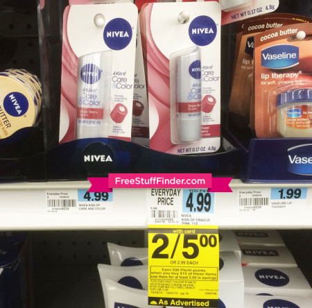 Free Nivea Lip Balm & Lip Butter at Rite Aid