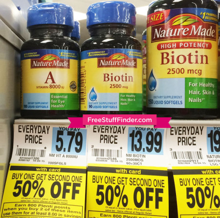 $0.34 (Reg $5.79) Nature Made Vitamin A at Rite Aid