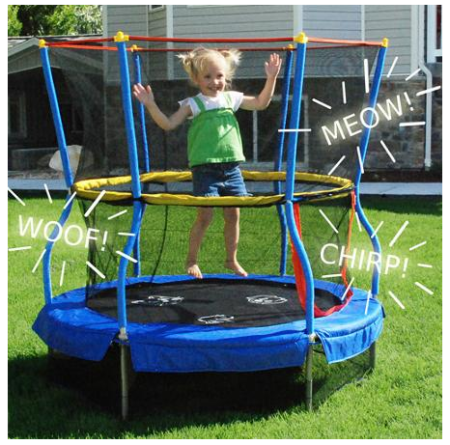 $39 (Reg $79) Bounce & Learn Trampoline + FREE Pickup
