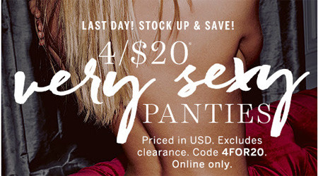 *HOT* $5 (Reg $16.50) Very Sexy Panties at Victoria's Secret