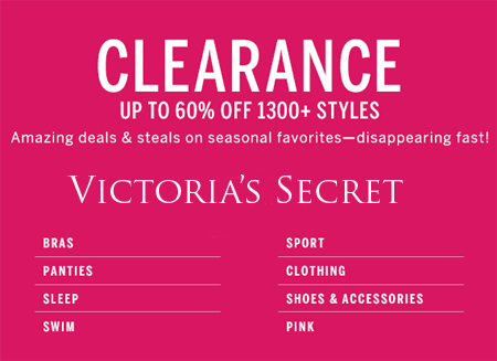 *HOT* Up to 60% Off Clearance at Victoria's Secret