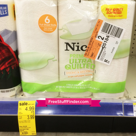 $0.50 Per Roll Nice! Ultra Paper Towels at Walgreens