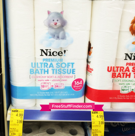$0.25 Per Dbl Roll Nice! Ultra Bath Tissue at Walgreens