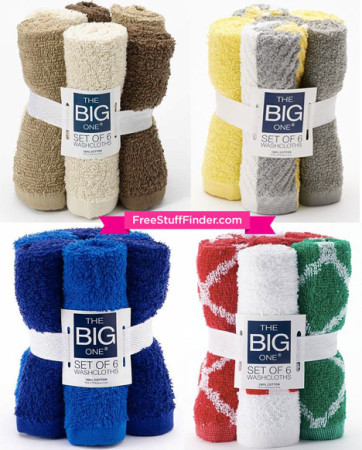 $2.79 (Reg $10) Set of 6 Washcloths + Free Shipping (Kohl's Cardholders)