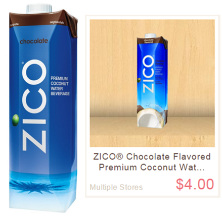 $0.43 (Reg $2) Zico Coconut Water at Target