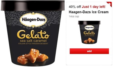 40% Off Haagen-Dazs Ice Cream Cartwheel Offer (11/22 Only!)