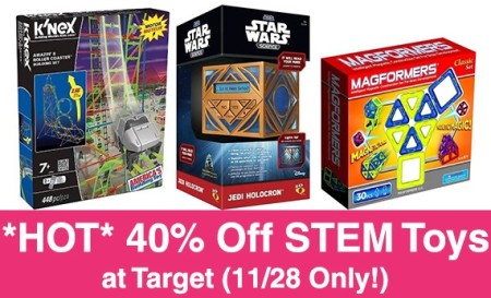 *HOT* 40% Off STEM Toys at Target (11/28 Only!)