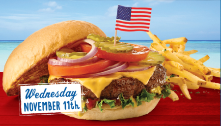 *FREE* Cheeseburger with Fries for Military (11/11 only)