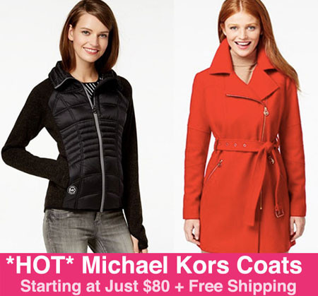 *HOT* 60% Off Michael Kors Coats + Free Shipping