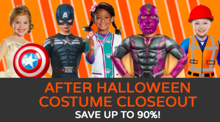 90% Off After Halloween Costume Closeout