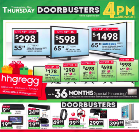 hhgregg Black Friday Ad Preview (Starts 11/26 at 4PM)