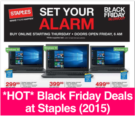 *HOT* Staples Black Friday Ad Preview (Starts 11/27 at 6AM)