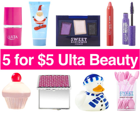 5 for $5 Ulta Stocking Stuffer Sale (+ $5 Off $15 Purchase)