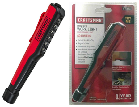 Free Craftsman LED Pocket Light at Sears (After SYWR)