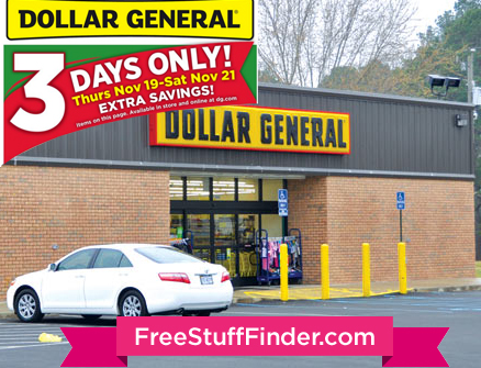 3-Day Sale at Dollar General (11/19 - 11/21)