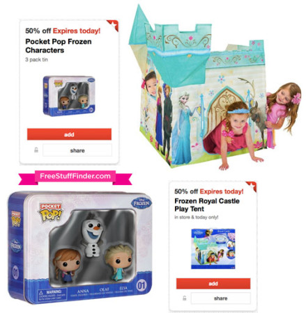 50% Off PocketPop! Frozen Tin Cartwheel Offer (12/18 Only)