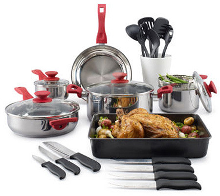 *HOT* $29.49 (Reg $200) 24-Piece Stainless Steel Cookware Set