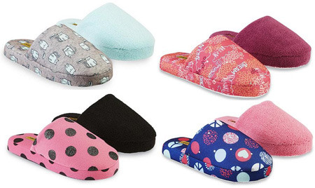 $2.96 (Reg $13) Women's Joe Boxer Scuff Slippers