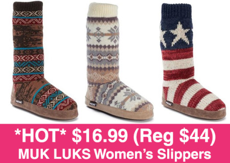 *HOT* $16.99 (Reg $44) MUK LUKS Women's Slippers