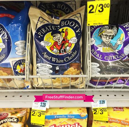 $0.25 (Reg $3.29) Pirates Booty Snacks at Rite Aid