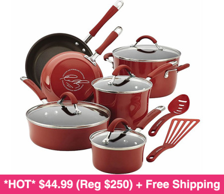 *HOT* $68.99 (Reg $270) Rachael Ray Cookware Set+ FREE Shipping