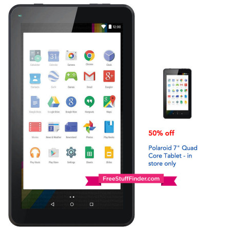 *HOT* $29.99 (Reg $60) Polaroid 7” Quad Core Tablet at Toys R Us (11/26 & In-Store Only)