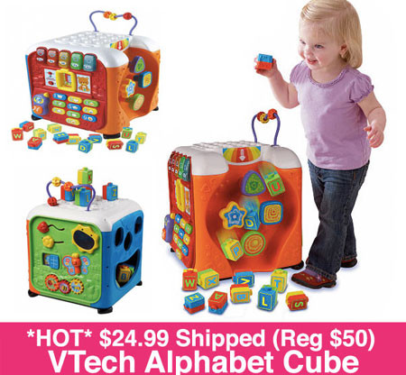 *HOT* $24.99 (Reg $50) VTech Alphabet Cube + Free Shipping