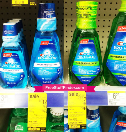$0.50 (Reg $5) Crest Pro Health Mouthwash at Walgreens