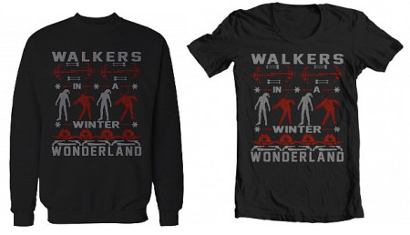 $9.99 Walking Dead Ugly Christmas Sweater & T-Shirts + Free Shipping