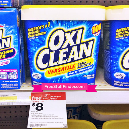 $4.10 (Reg $9.50) OxiClean Stain Remover at Target
