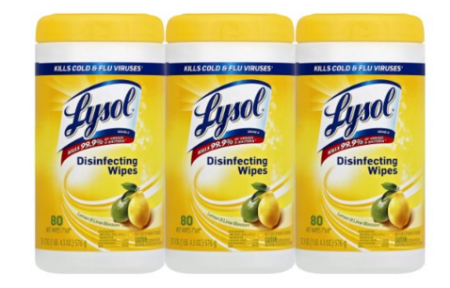 *HOT* $7.17 (Reg $20) Lysol 3-Pack Disinfecting Wipes + FREE Shipping