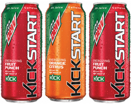 $0.50 (Reg $1.25) Mountain Dew KickStart at Dollar General