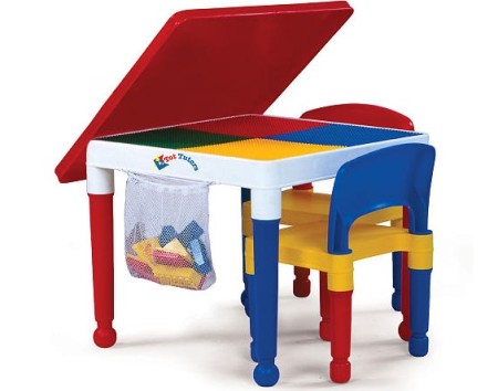 $29.99 (Reg $50) 2-in-1 Table & Chair Set + FREE Shipping (Includes 100 Blocks!)