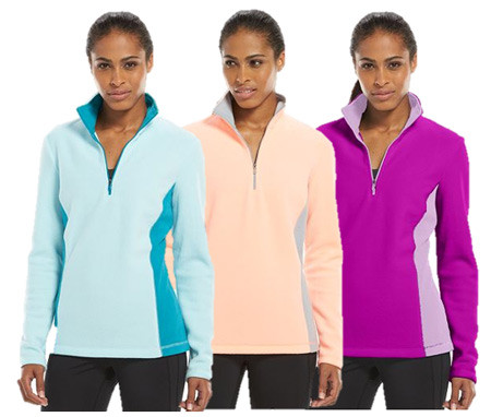 $5.59 (Reg $24) Women's Microfleece Quarter-Zip Top + Free Shipping