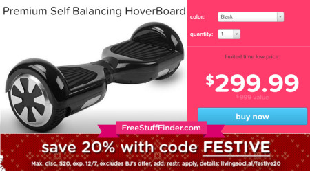 *HOT* $299.99 (Reg $999) Self Balancing HoverBoard