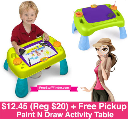 $11.37 (Reg $20) Crayola Paint N Draw Table + Free Store Pickup
