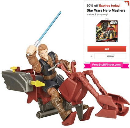 50% Off Star Wars Hero Mashers Cartwheel Offer (12/12 Only)