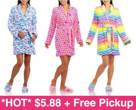 *HOT* $5.88 (Reg $20) Juniors Slipper and Robe Sets + Free Pickup