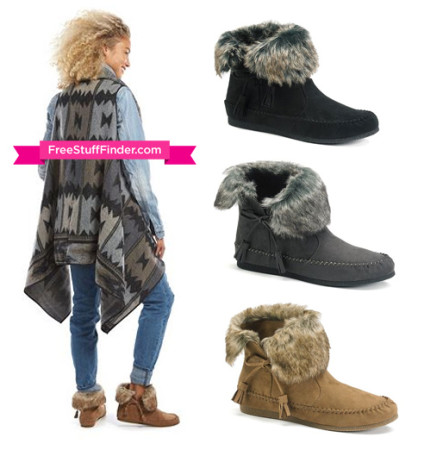 $16.99 (Reg $50) Women's Moccasin Ankle Boots + Free Store Pickup (1/6 Only)