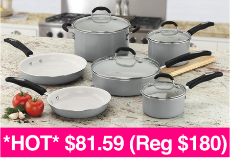 $81.59 (Reg $180) Cuisinart 10-Pc Cookware + FREE Shipping