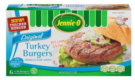 *New* $1.00 Off Jennie-O Frozen Turkey Burgers Coupon